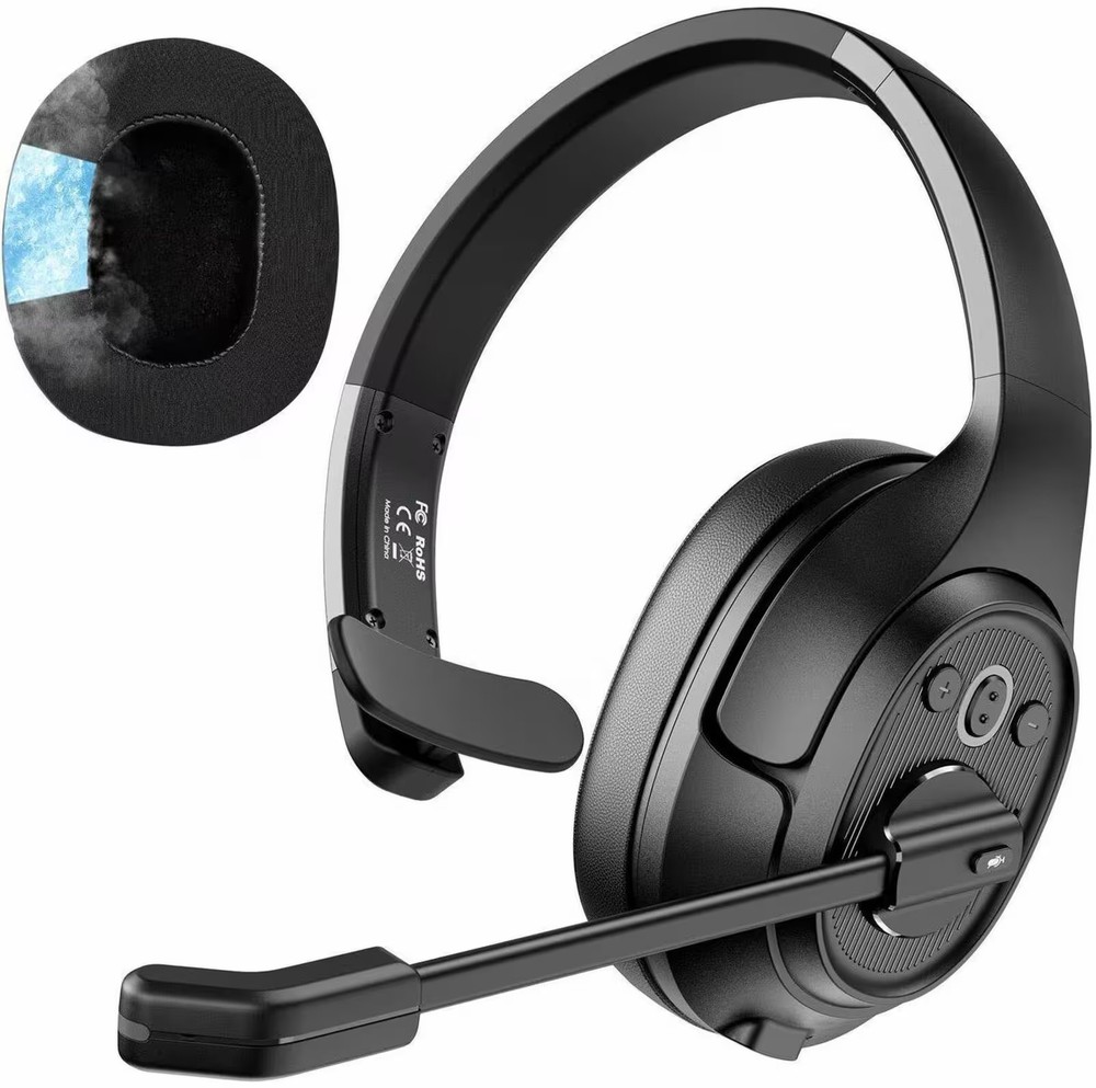 EKSA Telecom - H1 Pro AI-Powered Wireless Headset - Black