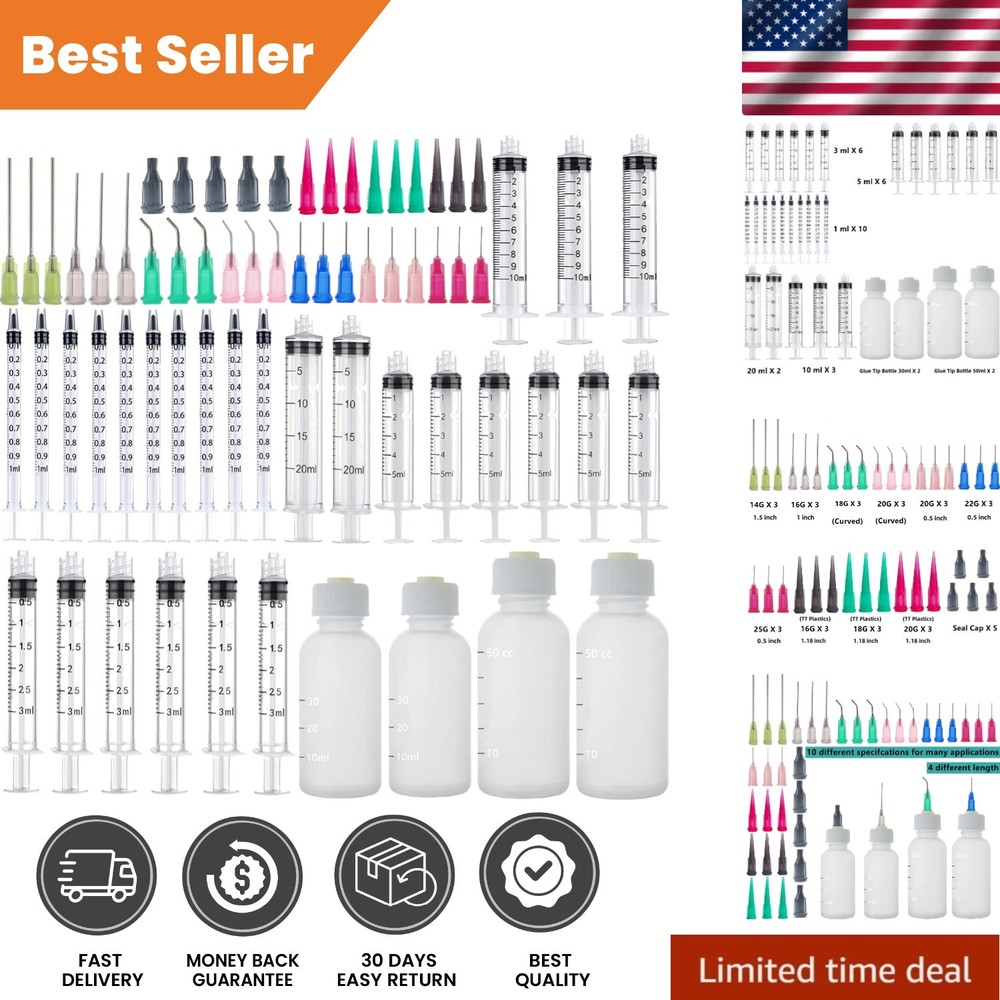 31-Pack Glue Measuring Dispenser Set with Refillable Bottles for Precision Use