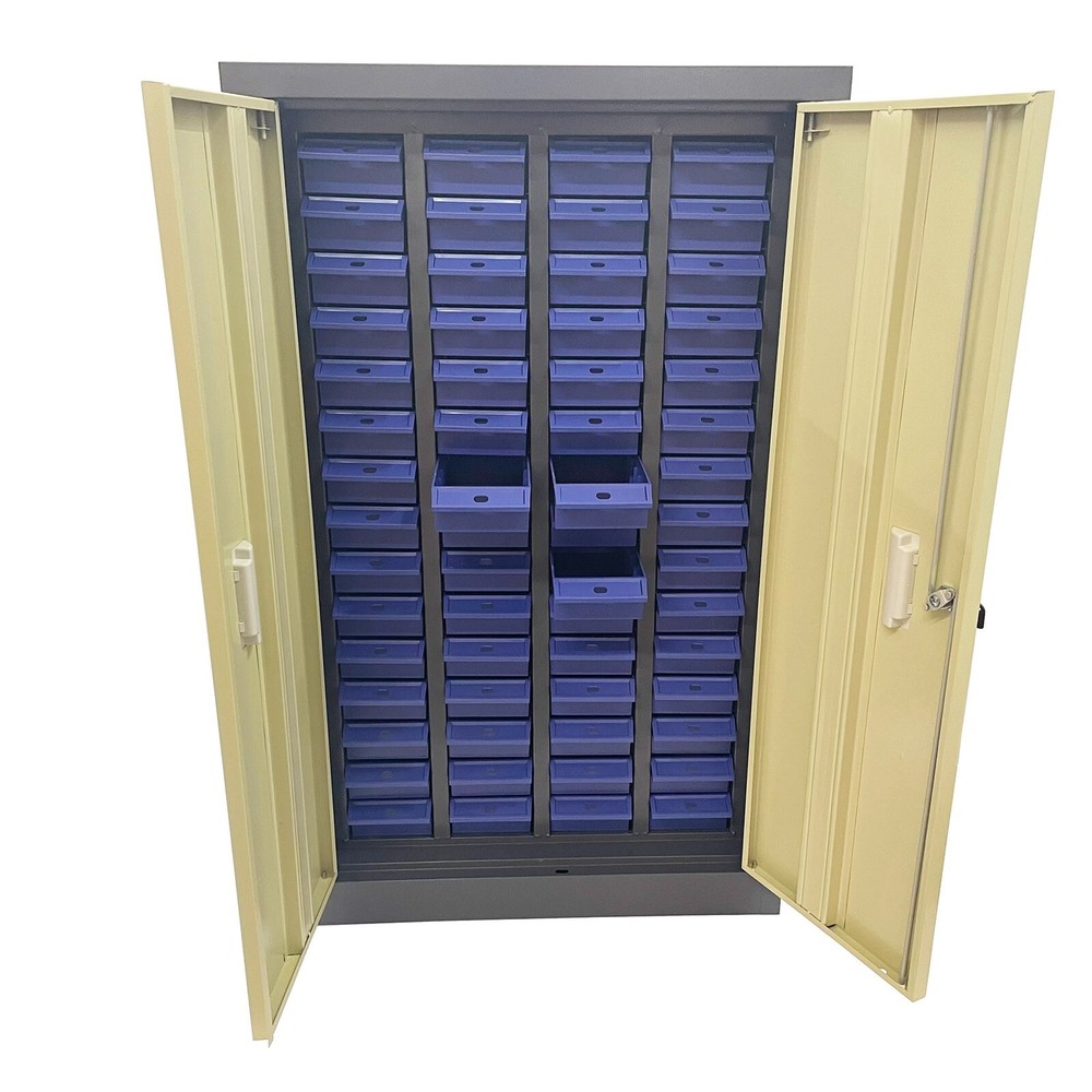 Part Cabinet with 60 Drawer Storage Shelving Bins