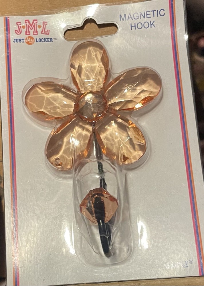 LOCKER FLOWER HOOK PEACH SCHOOL ACCESSORY SUPER CUTE!