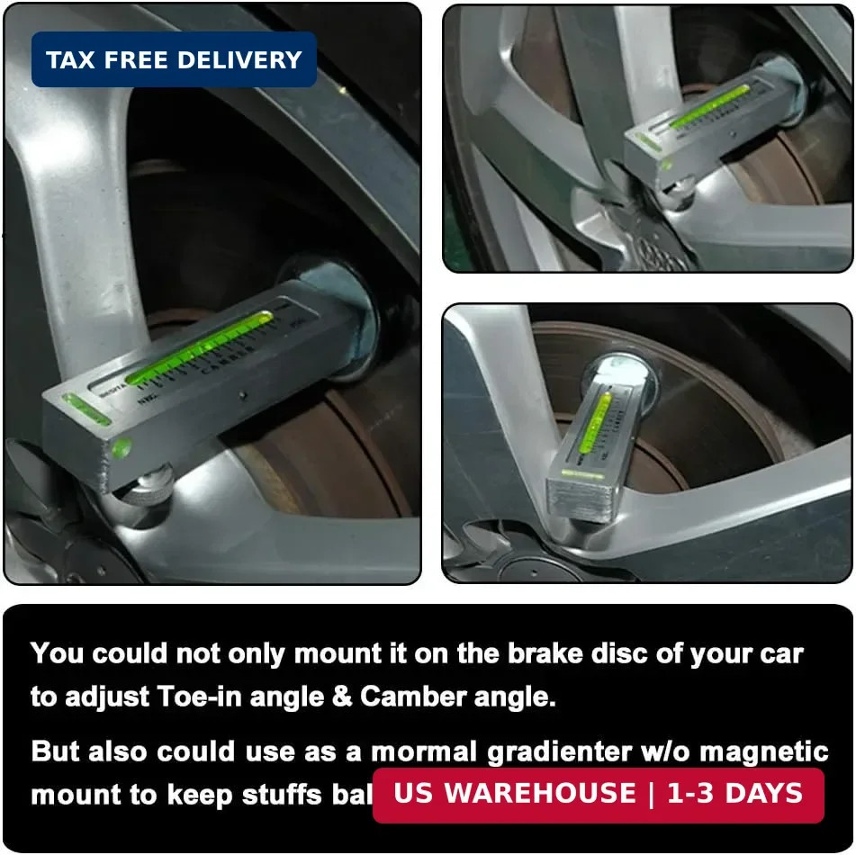 Adjustable Magnetic Gauge Tool Camber Alignment Tool Strut Wheel Alignment Tool