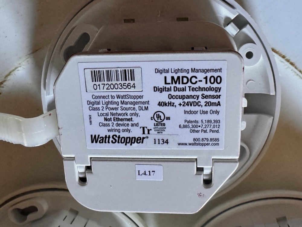 3 Wattstopper LMDC-100 Dual Technology Digital Occupancy Sensor