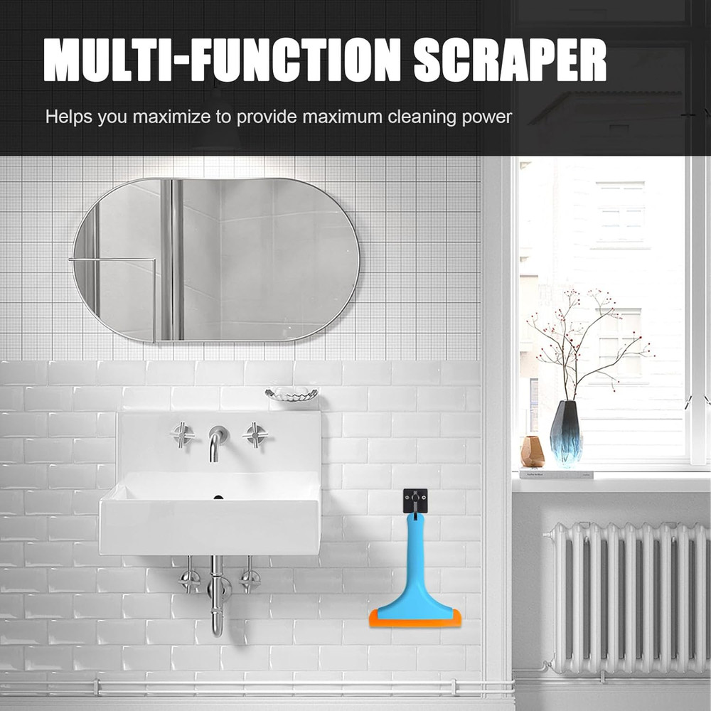 Small Silicone Window Squeegee, Car Windshield Water Blade Squeegee, Multifuncti