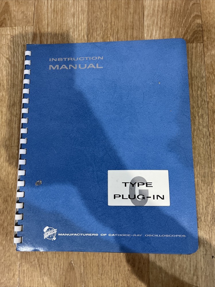 Tektronix Type G Plug-In Instruction Manual TEST BOOK