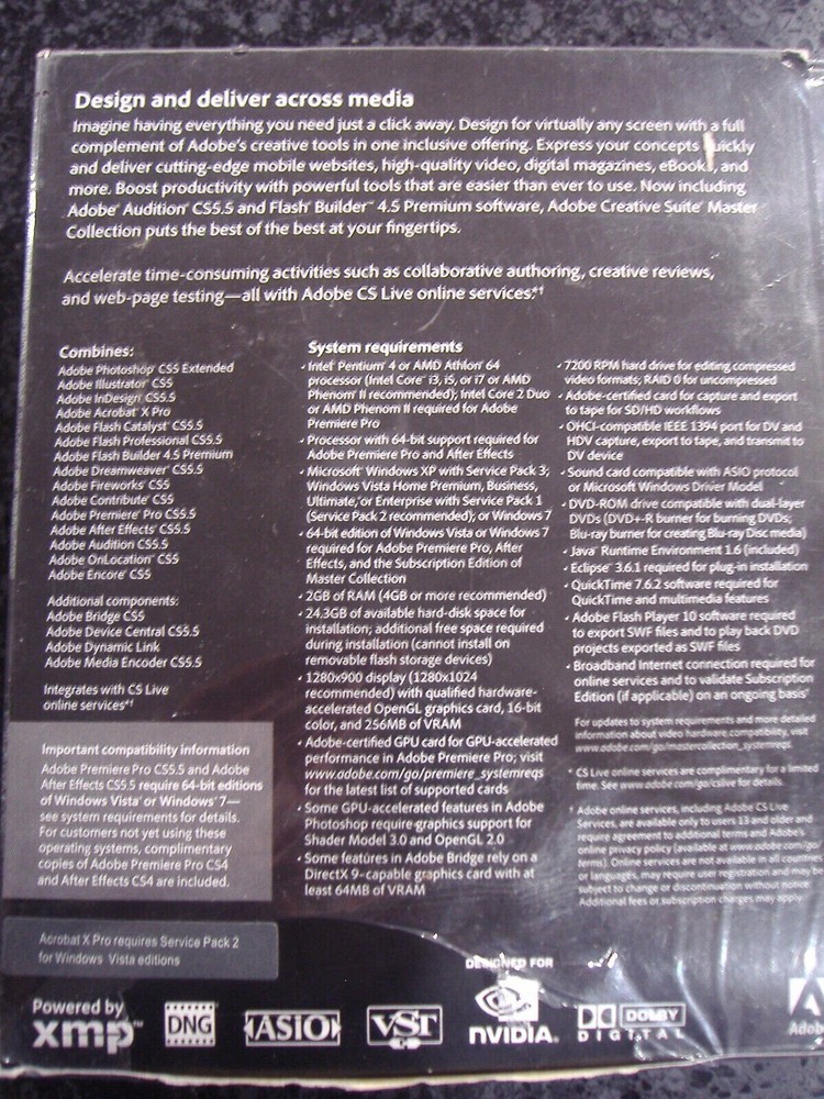 Adobe Creative Suite 5.5 CS5.5 Master Collection For Windows Full Version =NEW=