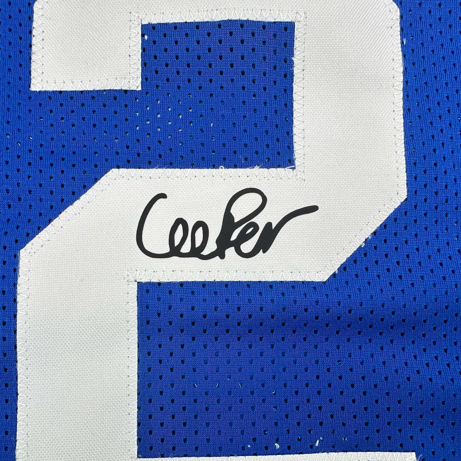 Facsimile Autographed Cooper Flagg Duke Blue College Basketball Jersey Men's XL