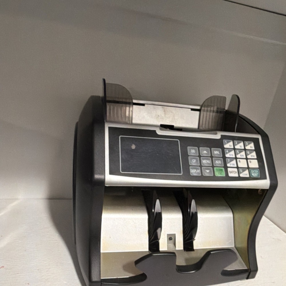 Electric Bill Counter Batch Counting Add Function Adjustable Tray Plastic