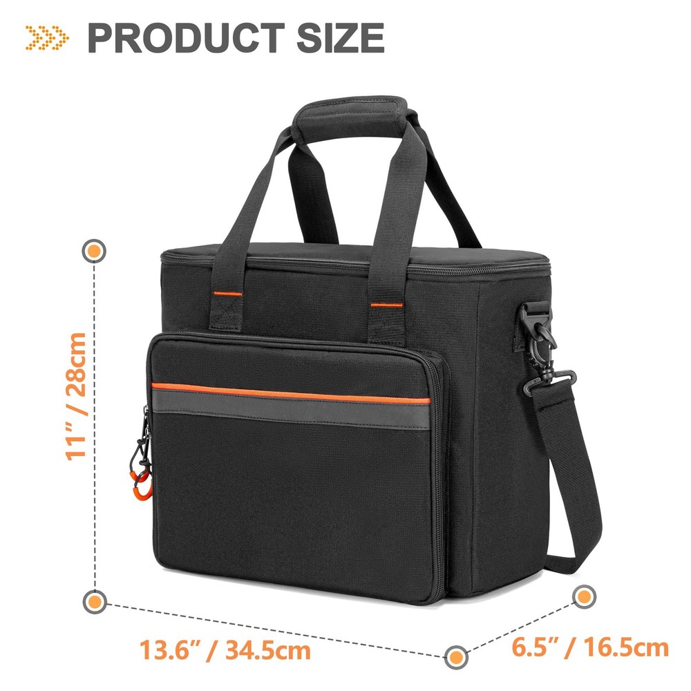 6 Slots Wireless Microphone Carrying Case, Mic Storage Bag with Thick Padding...