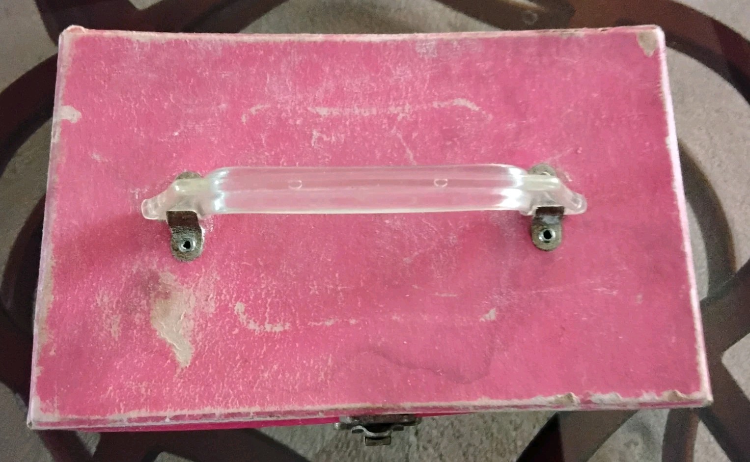 Platter-Pak 1960s Psychedelic Vinyl Record Storage Box Case 45 45’s 1 Owner Pink