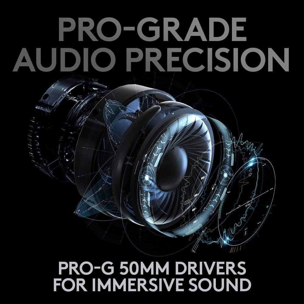 Logitech G PRO X Wireless Lightspeed Gaming Headset with Blue VO!CE Mic Filter