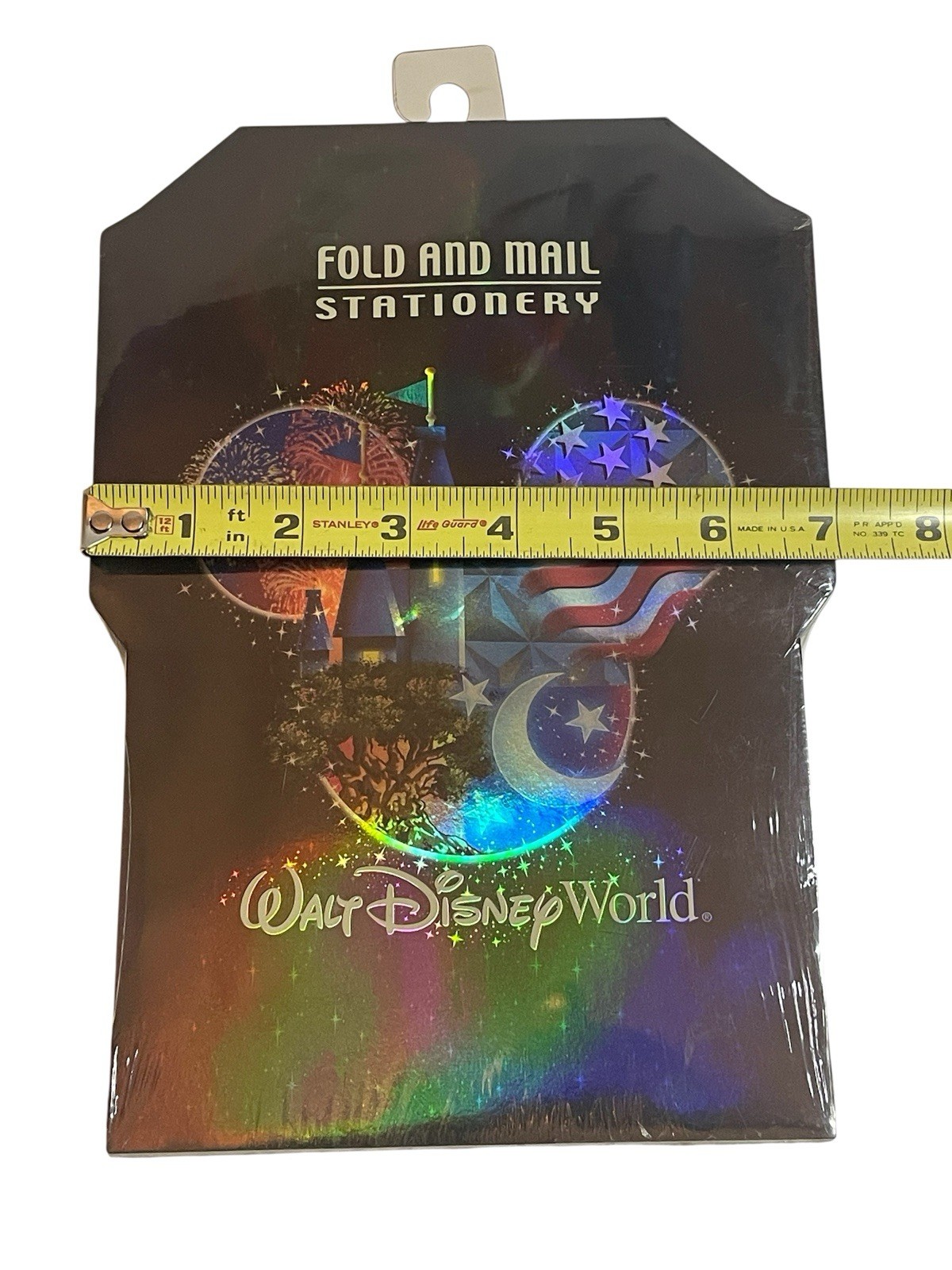 Vintage Walt Disney World USA Payriotic Castle Fold And Mail Stationery SEALED