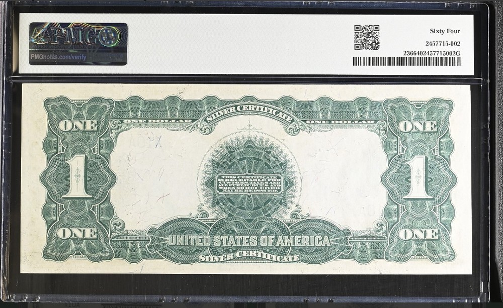 Ultra Rare 2-Digit Consecutive Solid & Binary 1899 $1 Black Eagle Fr-236 PMG 64