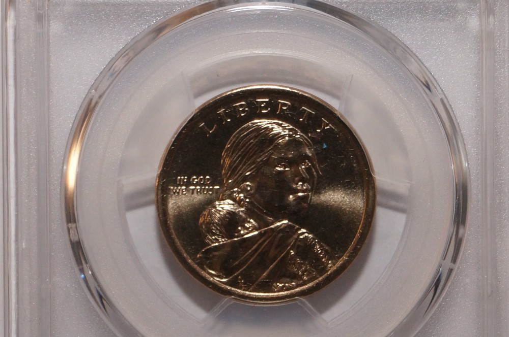 2016-D NATIVE AMERICAN DOLLAR POSITION A GRADED PCGS MS66