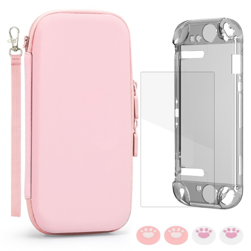 Gaming Console Shockproof Guard Case Screen Protector Joystick Caps Set for NSW2