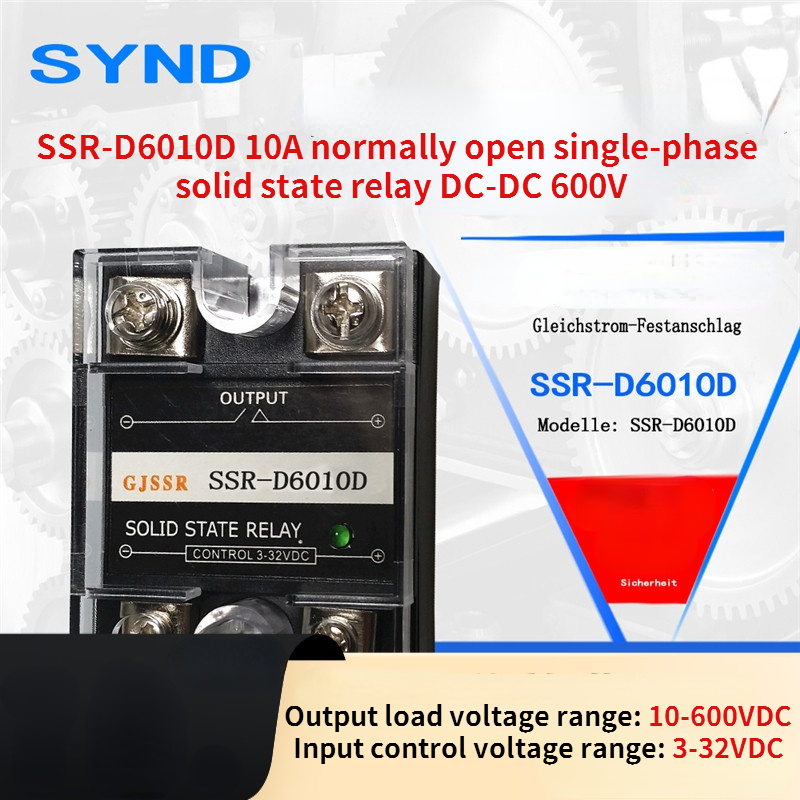 SSR-D6010D 10A normally open single-phase solid state relay DC-DC 600V