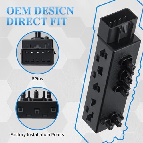Power Seat Switch Front Driver Seat Adjustment Switch | Compatible with 2010