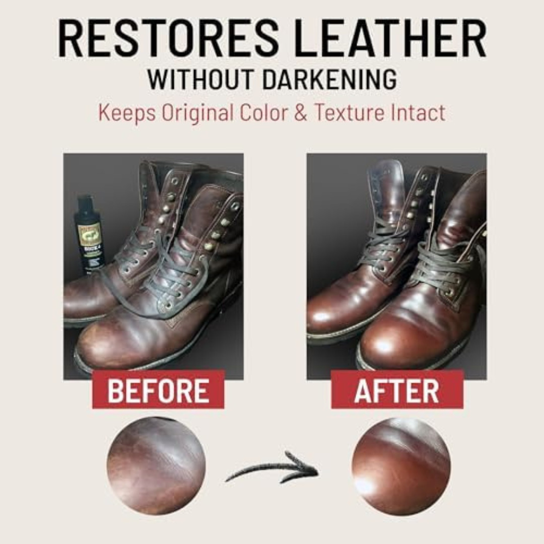 Bick 4 Leather Conditioner and Leather Cleaner 8 Oz - Will Not Darken Leather