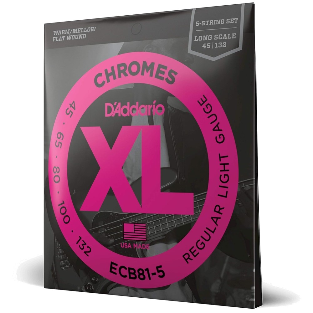Long Scale Regular Light Bass Strings - XL Chromes