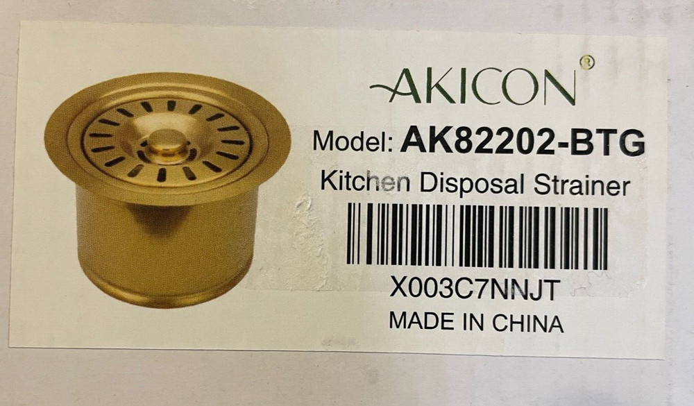 Akicon Model AK82202-BTG Kitchen Disposal Strainer