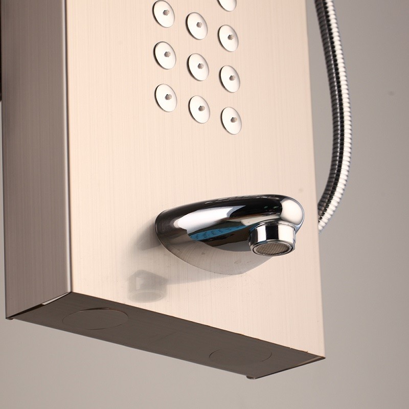 Bathroom Digital Shower Panel Waterfall Rainfall Shower Column Massage Jet Set