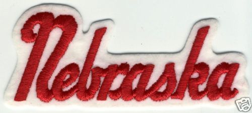 NEBRASKA CORNHUSKERS NCAA COLLEGE 4.75" SCRIPT PATCH VERSION 1