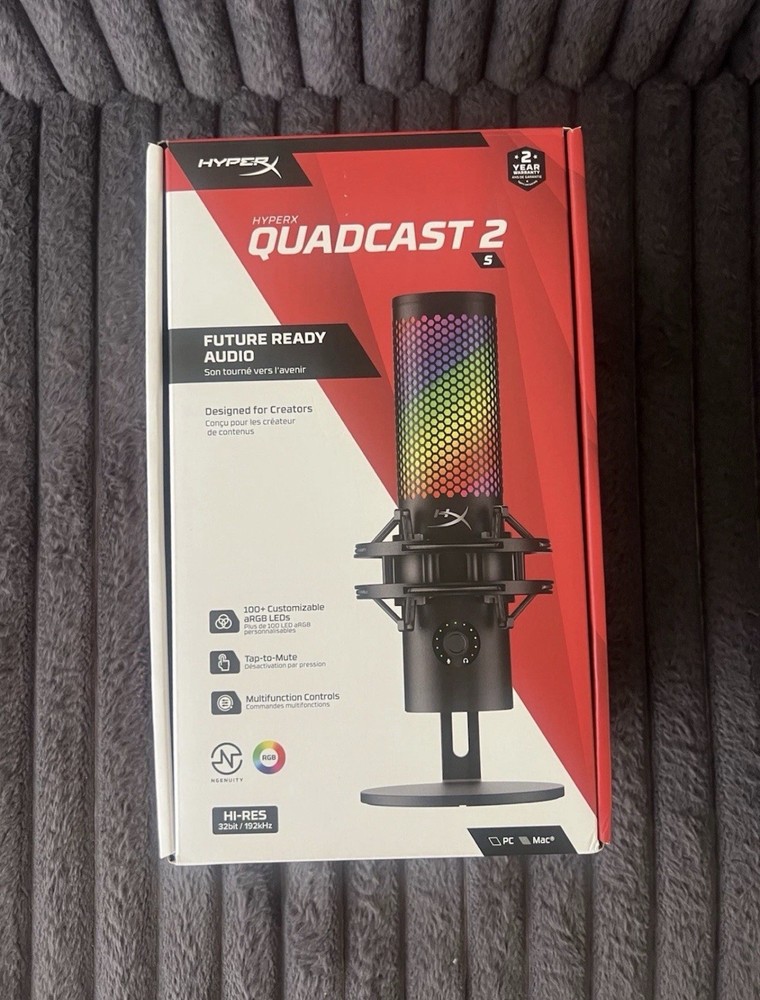 HyperX QuadCast 2 S Wired USB Microphone Multi-Pattern RGB