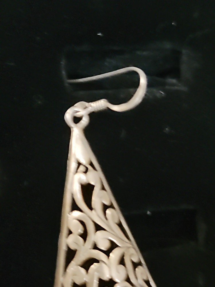 Sterling Silver earrings And Ring Set Size 5.75