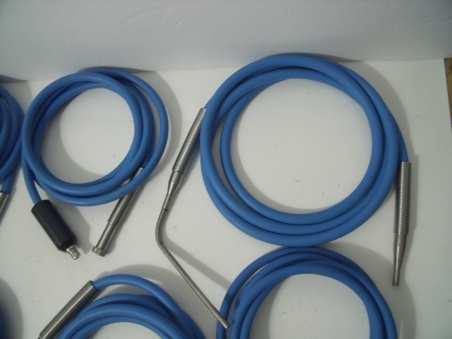 Lot of 8 Pilling ENT Fiber Optic Light Source Cables!
