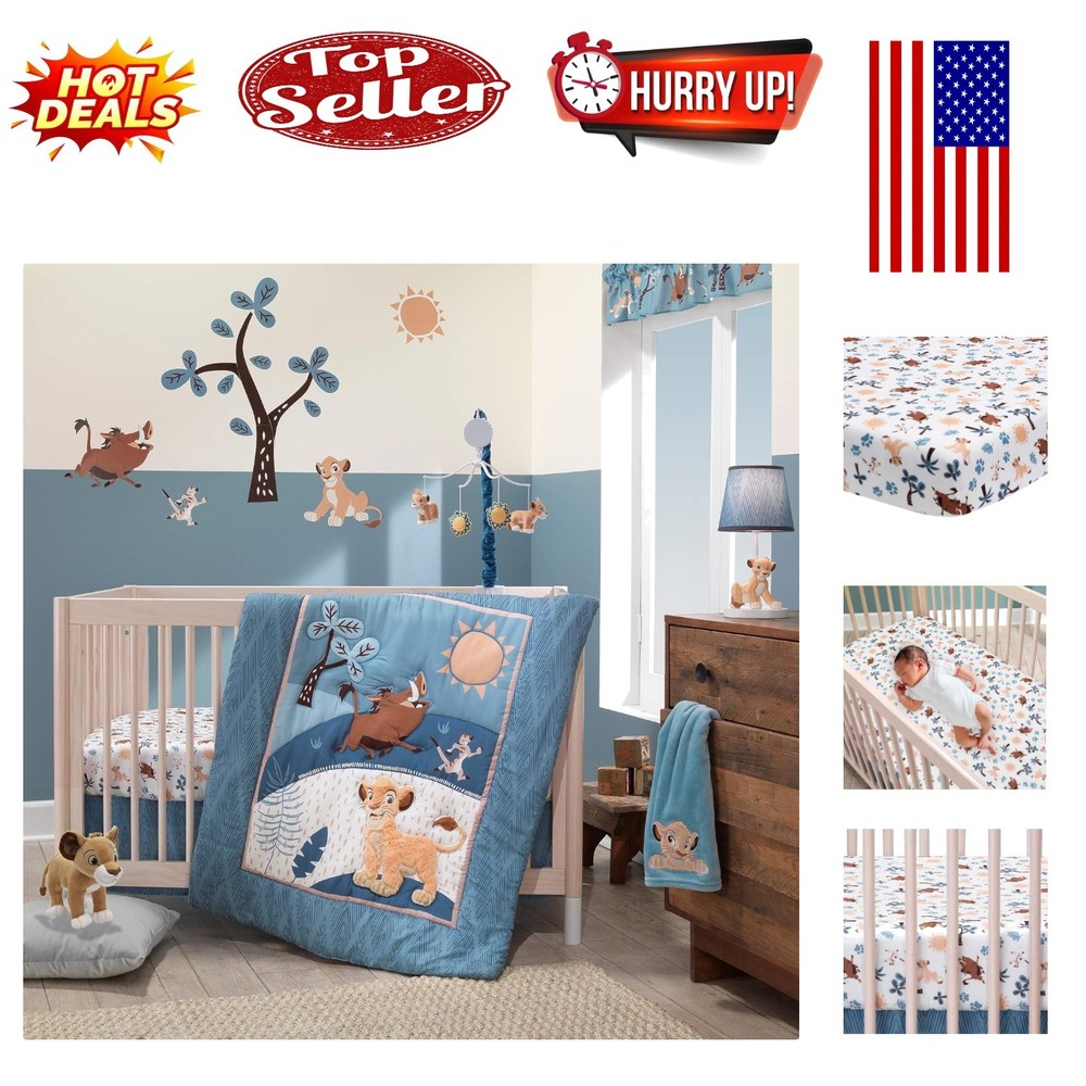 Lion King Adventure Fitted Crib Sheet