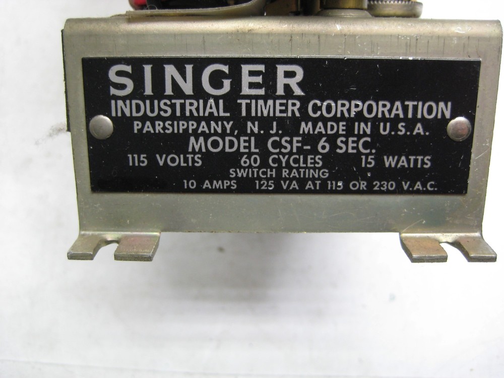 SINGER CSF-6 INDUSTRIAL TIMER NSNP