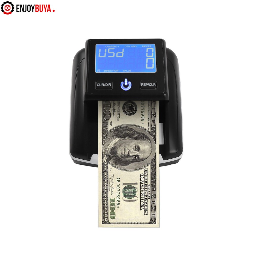 Automatic Bill Counter and Counterfeit Detector with UV, MG, IR Technology
