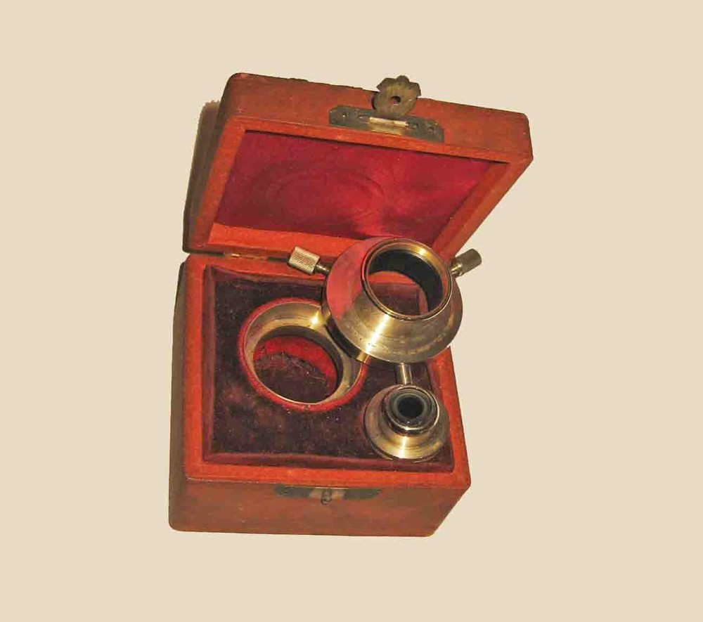 Cased c1920s LEITZ - WETZLAR DARKFIELD Dunkelfeld Microscope CONDENSOR