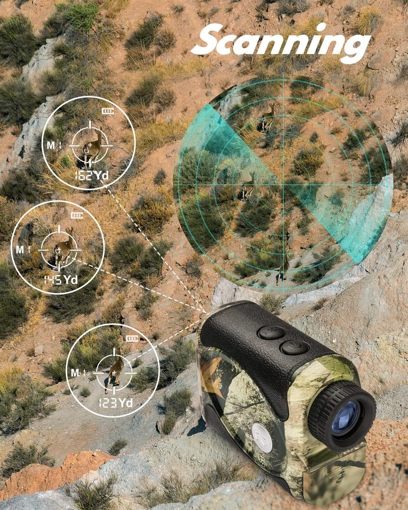 Hunting Rangefinder Laser 800Yards Bow Mode Angle Height Horizontal Lock
