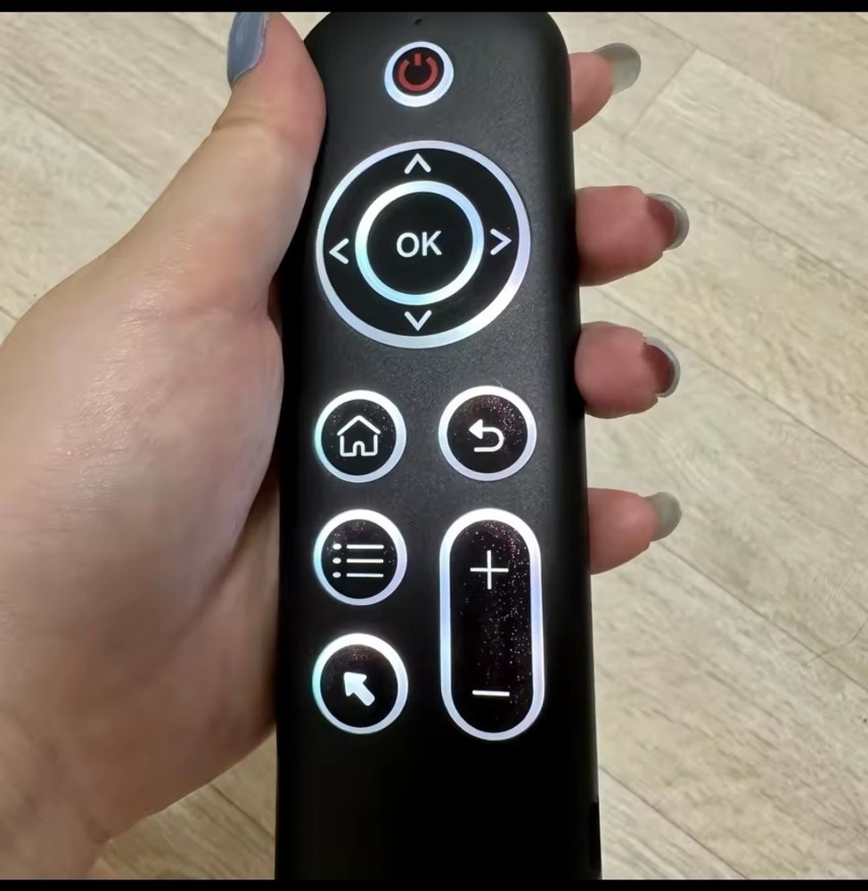 Bluetooth 5.2 Mini Keyboard Air Mouse RGB Backlit Wireless Remote for Android TV