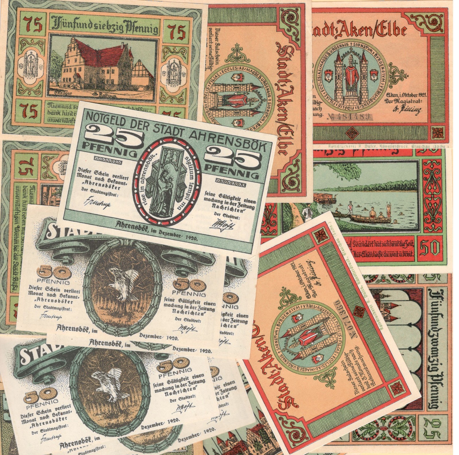 German Serienscheine Notgeld 1921 { Arolsen } # L 43 / GrM 44.1 { CHOOSE ONE }