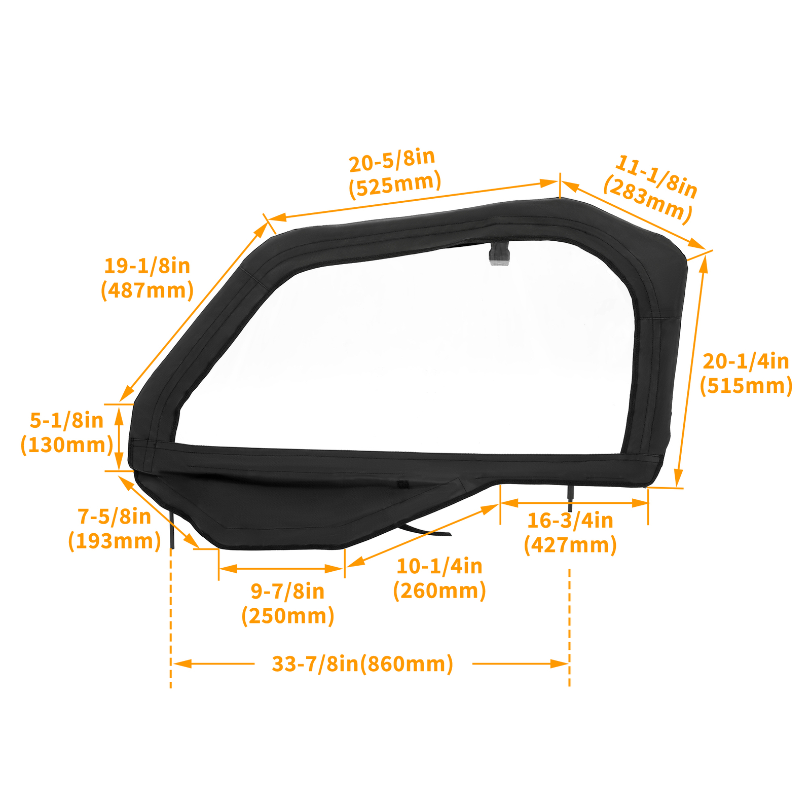 Durable Left+Right Door Kits Powder Coated For Polaris General Models Universal