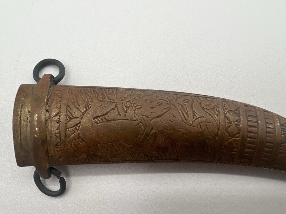 Vintage Brass Middle East Dagger Sheath