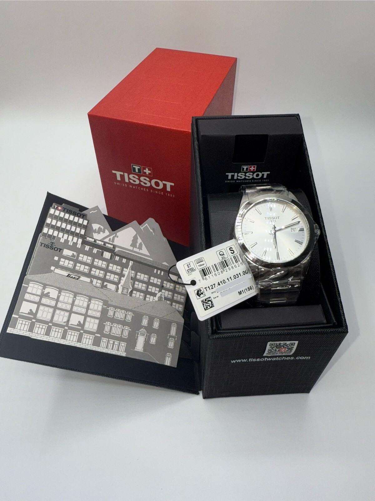 TISSOT Gentleman T127.410.11.031.00 Silver Dial Men's Watch 40 mm