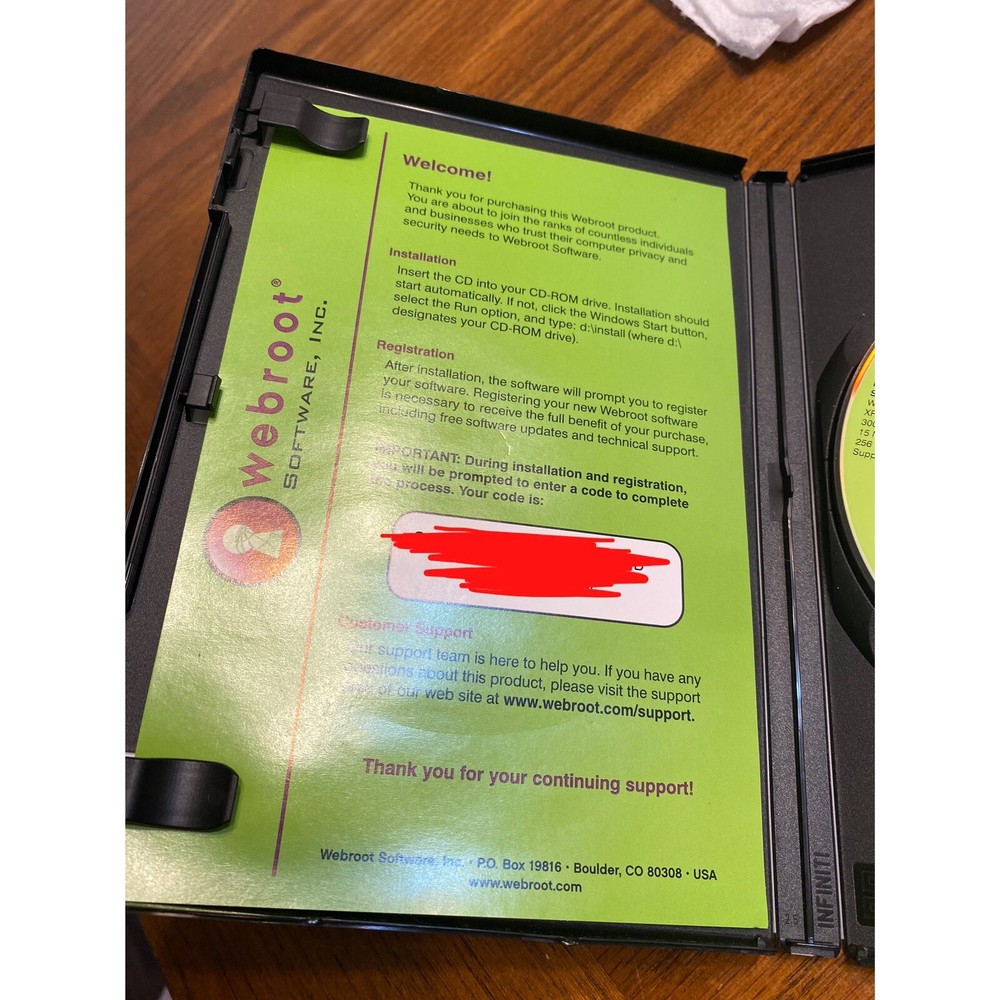 Webroot Spy Sweeper Cd ROM Software Disc 2003-2006 Y2K PC Security