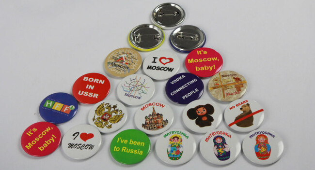 3" / 75mm Blank ABS / Metal Pin Badge Button Supplies for Badge Maker Machine