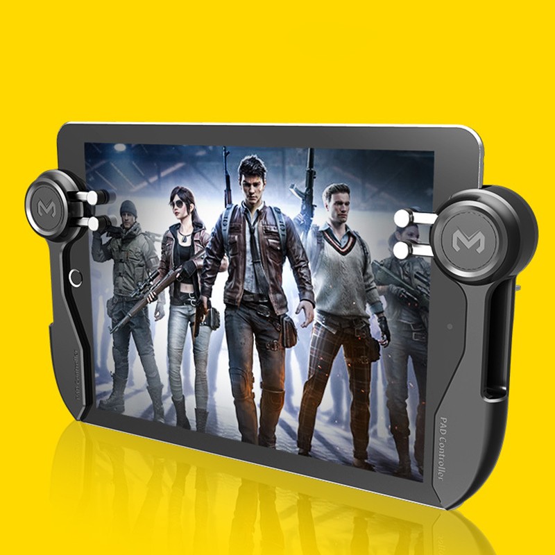 Gaming Trigger Aiming Fire Button Handle Shooter Controller For iPad PUBG Tablet