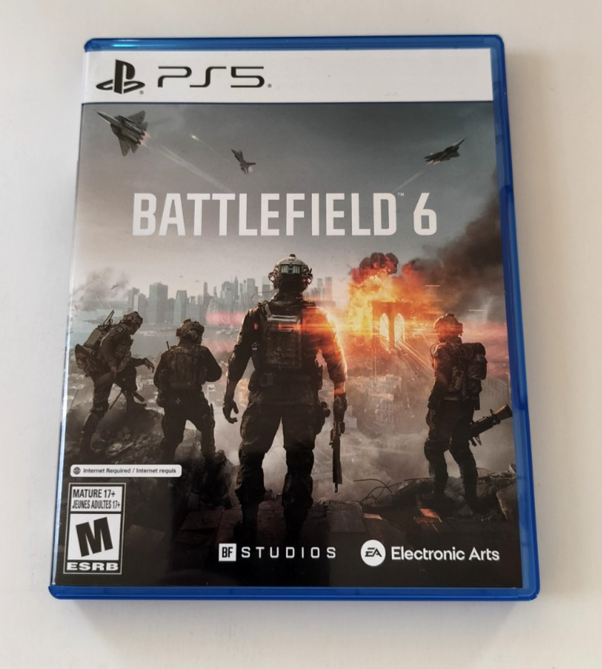 Replacement Case Only for Battlefield 6 Six PlayStation 5 PS5 AUTHENTIC