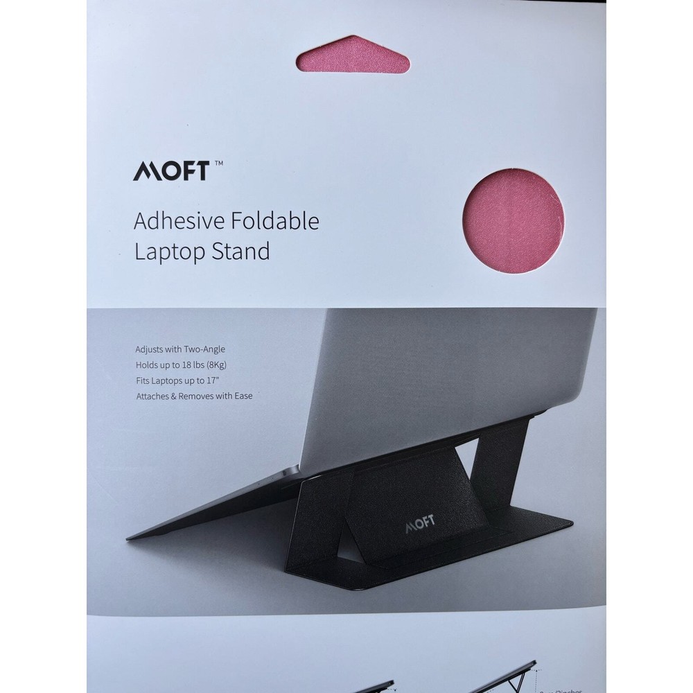 MOFT Adhesive and Foldable Laptop Stand - PINK
