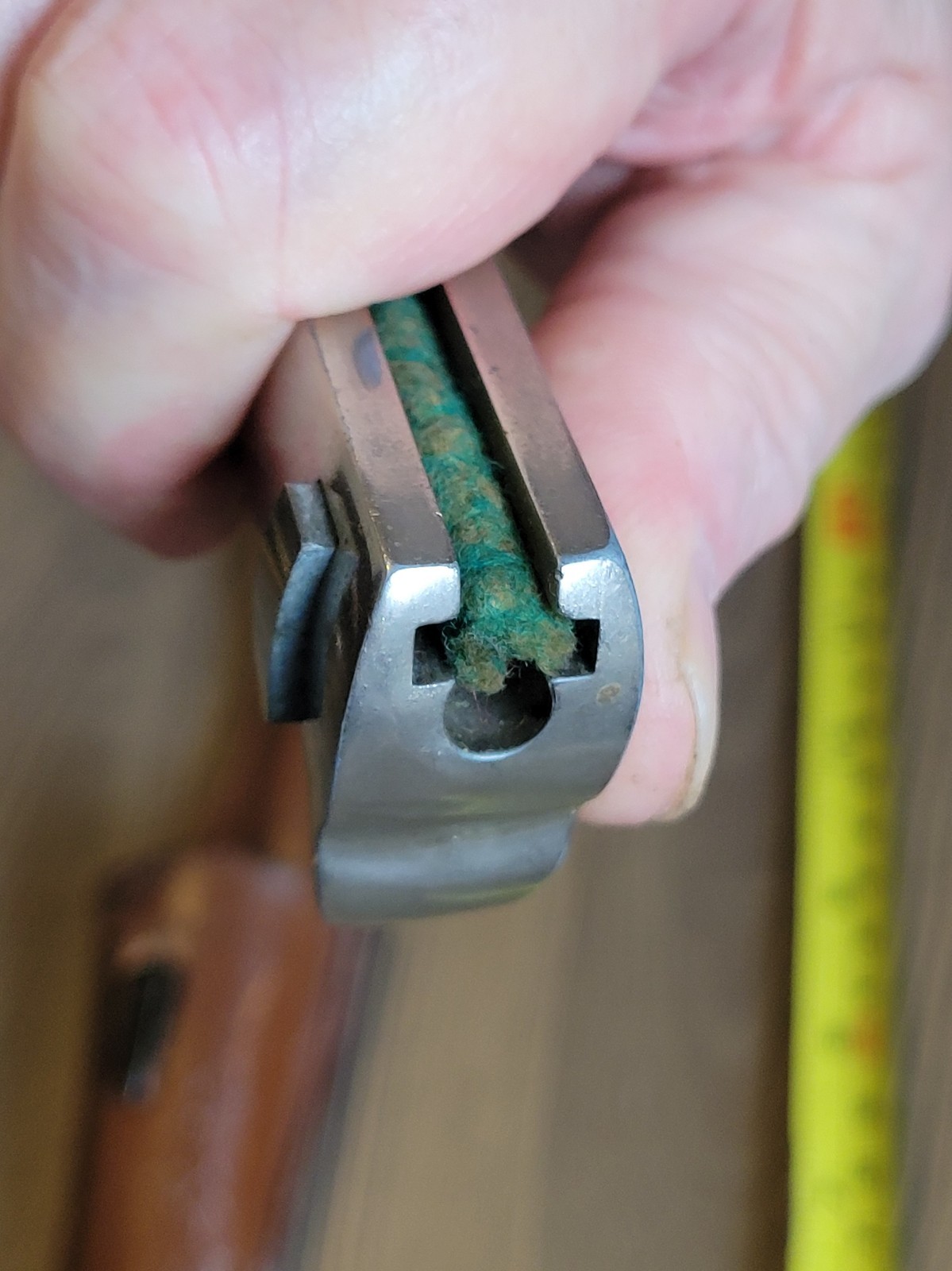 OUTSTANDING WWII German K98 Stag Handle Bayonet w/Brown Frog