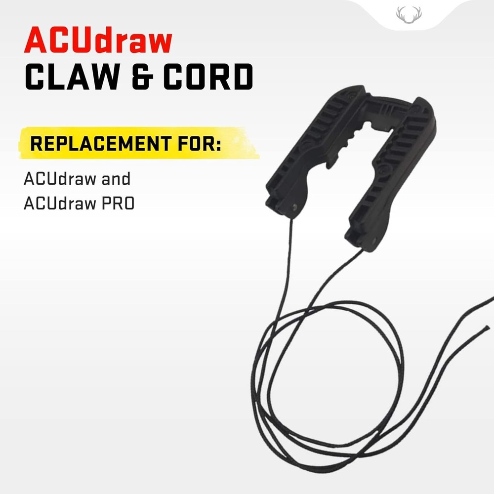 ACUdraw Claw with Self-Centering Draw Cord - For Consistent Cocking with Less We