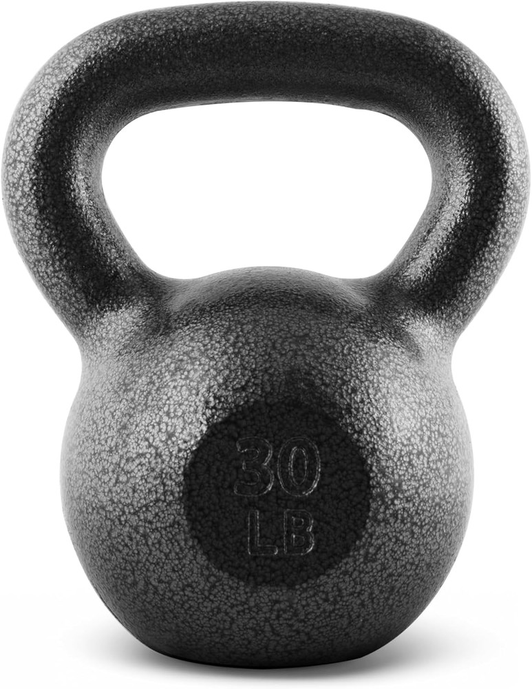 Black Cast Iron Kettlebell Single or Set | 10-80 Lbs