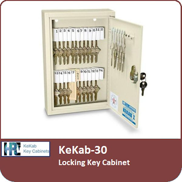 HPC Keykab 30 Secure Key Cabinet-FREE POSTAGE