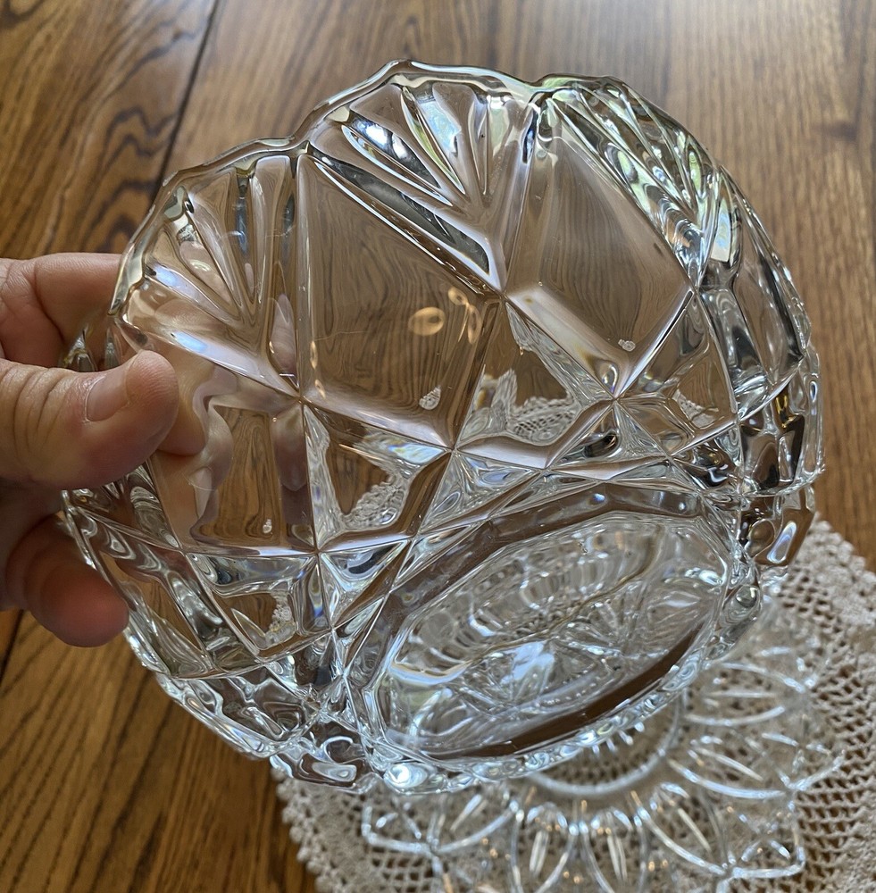 Federal Pressed Glass Serving Bowl and Tray 2 pc