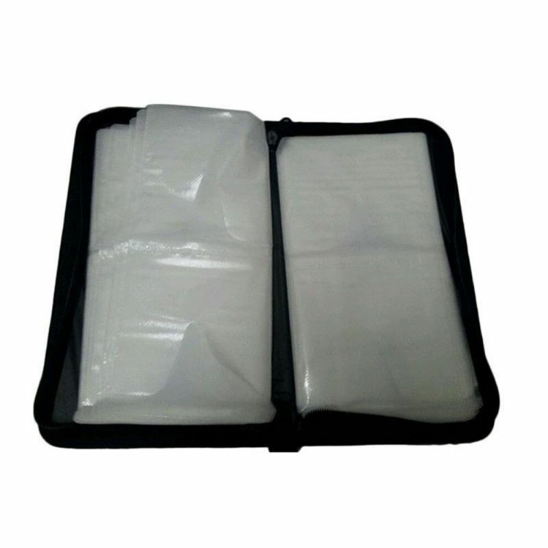 10X 80 Sleeve CD DVD Disc Disk Carry Case Wallet Bag Storage Folder Ring Binder