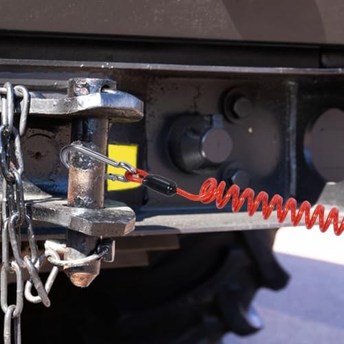Spring Breakaway Coiled Cable Strap, Trailer Brake Away Cable Emergency Brake